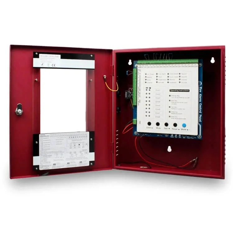 Facp Fire Alarm Systems Wired 4 Zone Fire Alarm Control Panel