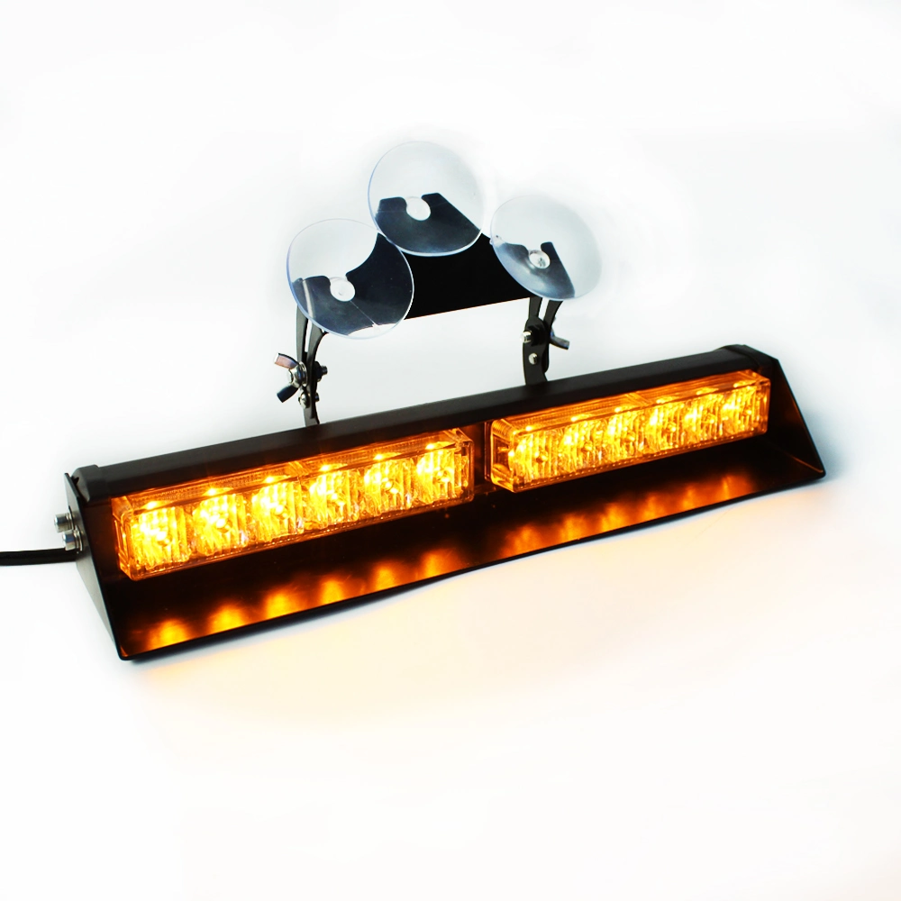 Haibang LED Red Amber Dash Light for Car Emergency Vehicle Visor Windshield Warning Light