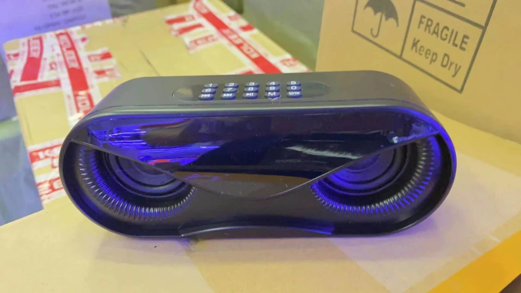 M6 Speaker Mic Outdoor Portable Wireless Subwoofer Radio Alarm Clock Speaker