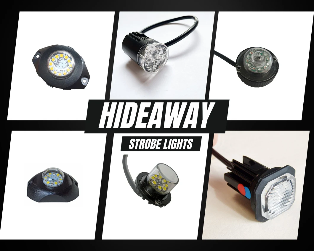 Mini Hideaway Emergency Vehicle LED Warning Lights with Built-in Controller