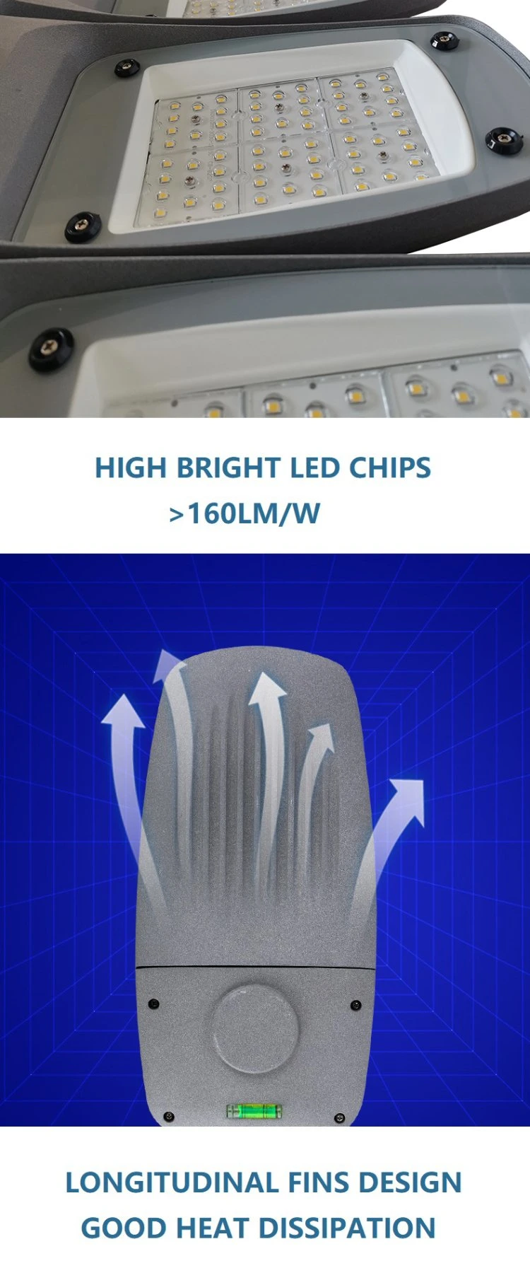 High Quality Die-Casting Aluminum Lamp Shell 40W High Lumen LED Street Light Head