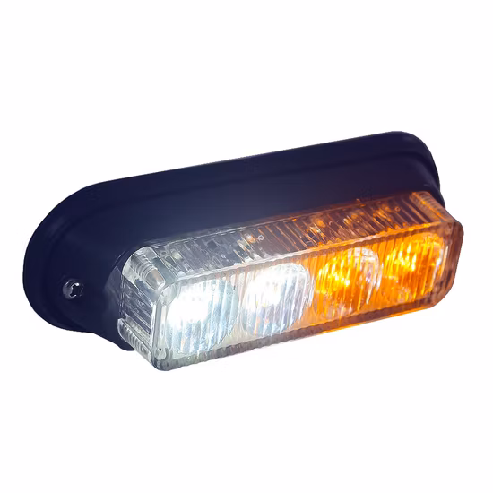 Haibang Blue Tir 4 LED Strobe Grille Lighthead for Auto Motor