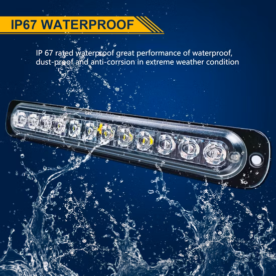 Senken Car DC12V Traffic Light LED Strobe Light for Ambulance & Fire Truck